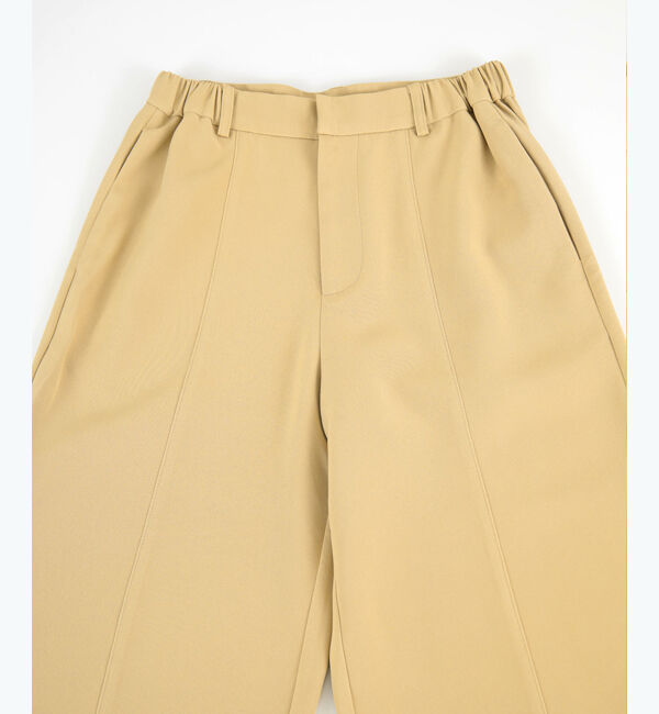 ur's「センターピンタッククロップドワイドパンツ」|スラックス|