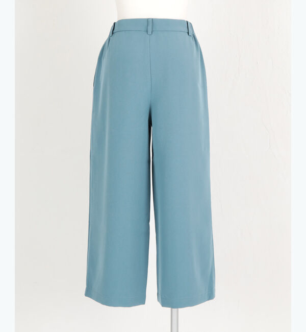 ur's「センターピンタッククロップドワイドパンツ」|スラックス|