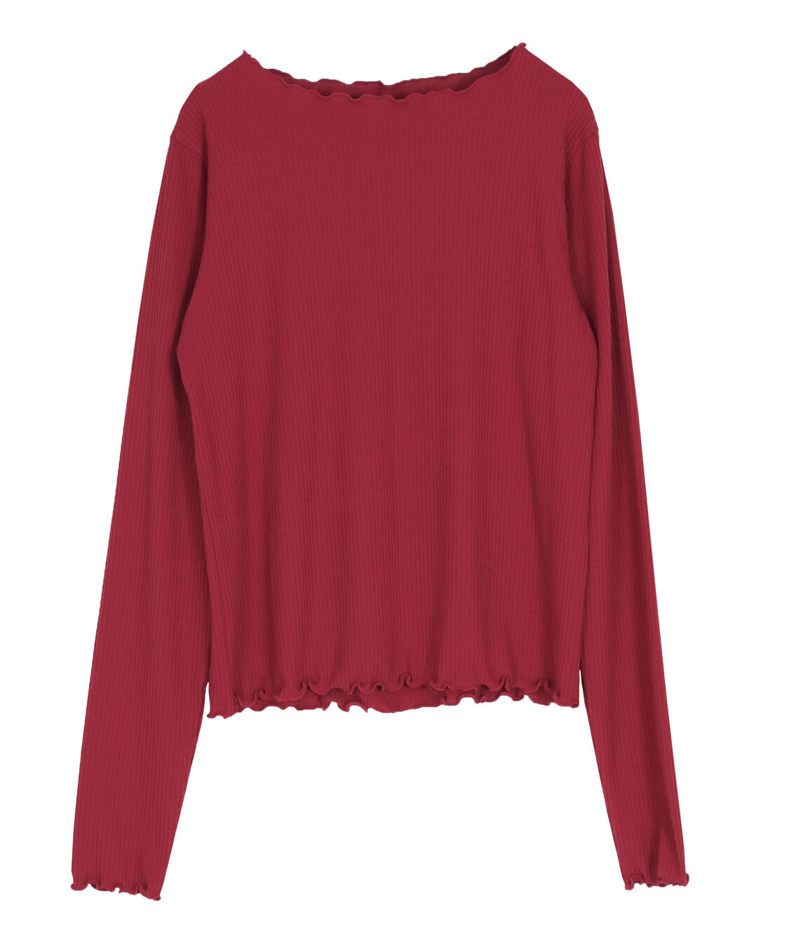 titivate「リブカットソーメローデザイントップス」|Tシャツ・カットソー|