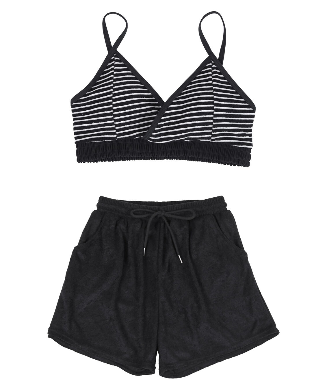 SEA DRESS「パイル地ボーダースポーティービキニ/水着」|ビキニ|