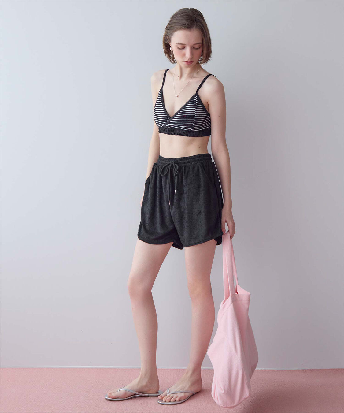 SEA DRESS「パイル地ボーダースポーティービキニ/水着」|ビキニ|