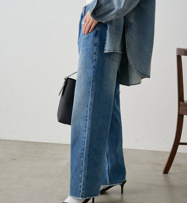  「《リバイバル》【低身長/高身長対応】タテストレッチ足長デニムパンツ」|その他|