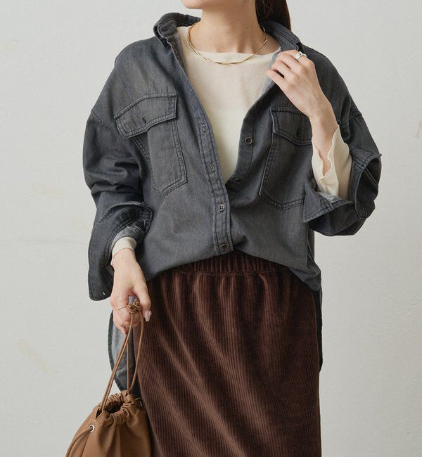  「ダブルポケットデニムシャツ」|シャツ・ブラウス|