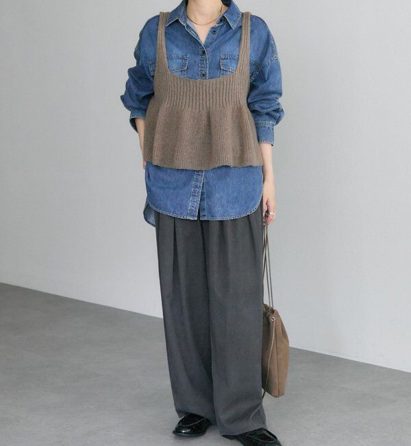  「ダブルポケットデニムシャツ」|シャツ・ブラウス|