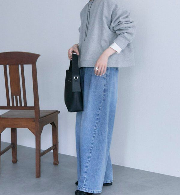  「シンプル裏起毛スウェットショートプルオーバー」|プルオーバー|