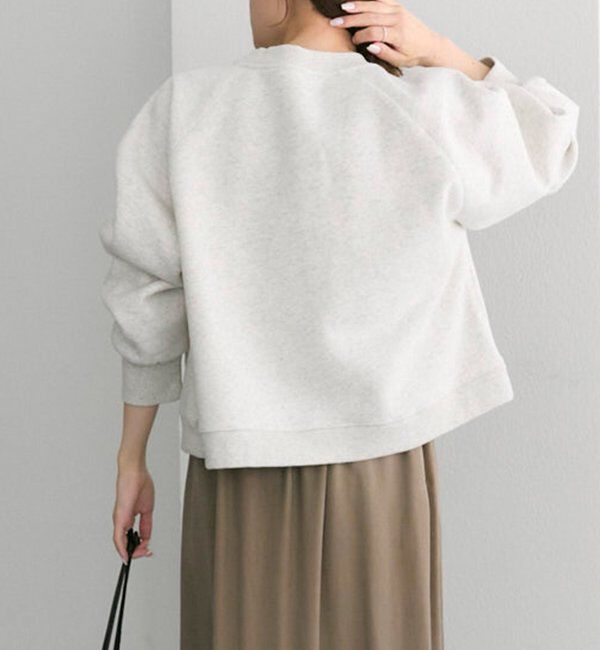  「シンプル裏起毛スウェットショートプルオーバー」|プルオーバー|