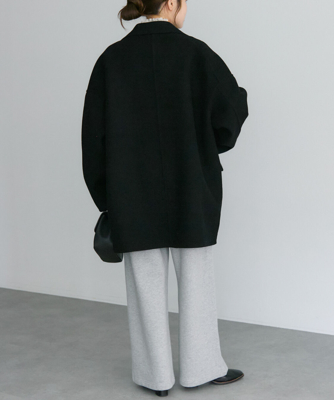  「ハンドメイド風ウール混テーラーコート」|その他|