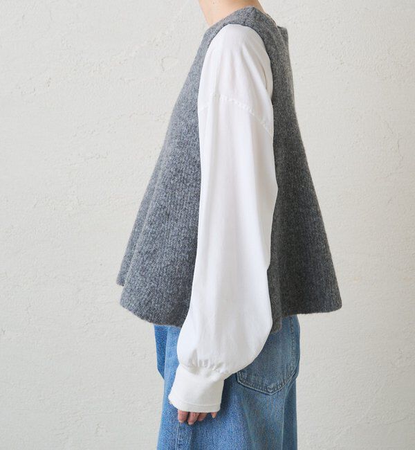  「片畦ニットビスチェ」|ニット・セーター|