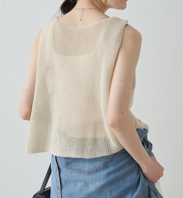  「片畦ニットビスチェ」|ニット・セーター|