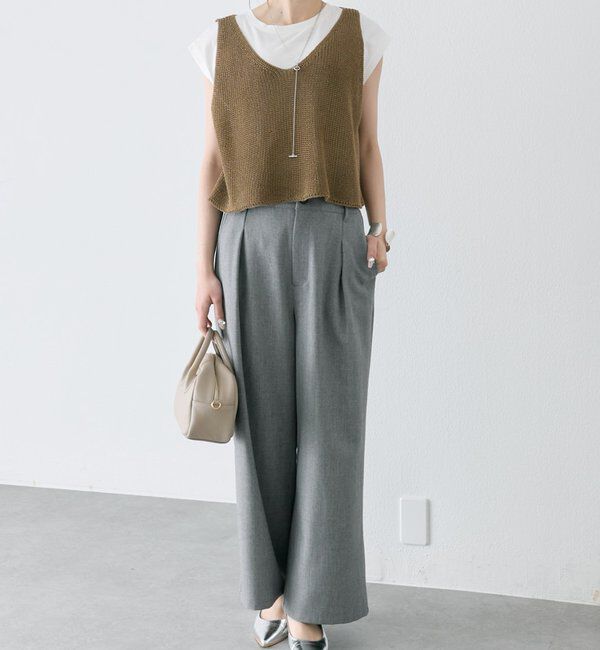  「片畦ニットビスチェ」|ニット・セーター|