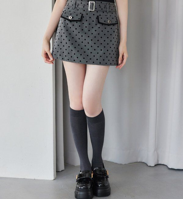 「【即日発送】ベルト付ミニスカート」|スカート|
