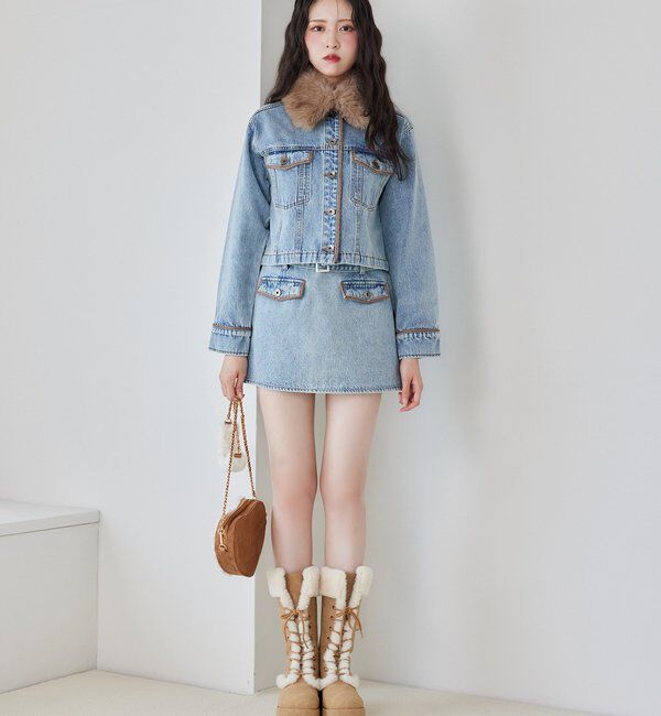  「マイナス３キロレースアップムートンブーツ」|その他|