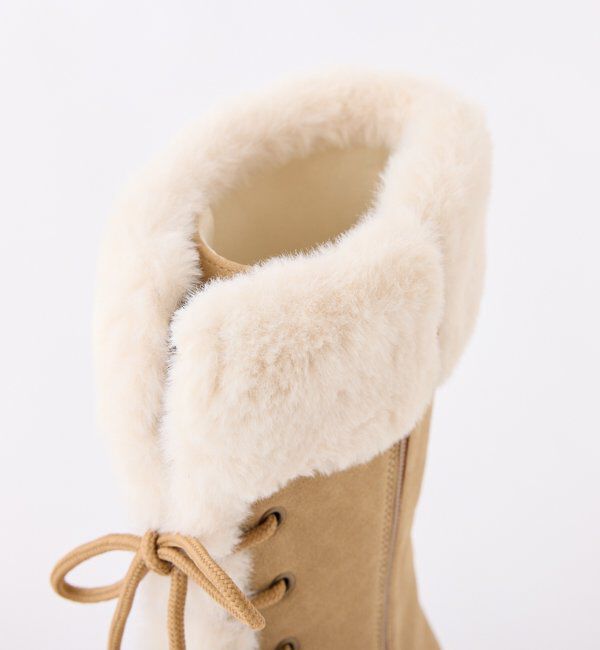  「マイナス３キロレースアップムートンブーツ」|その他|