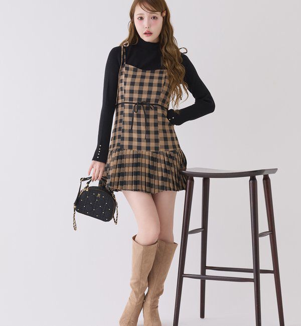  「【リボン取り外し可能】ポインテッドストレッチブーツ」|その他|