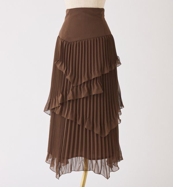  「プリーツティアードスカート」|スカート|