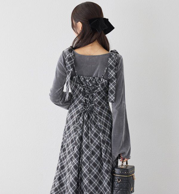  「【新色追加】着痩せ効果抜群/マイナス5キロ見えキャミワンピ」|ワンピース|