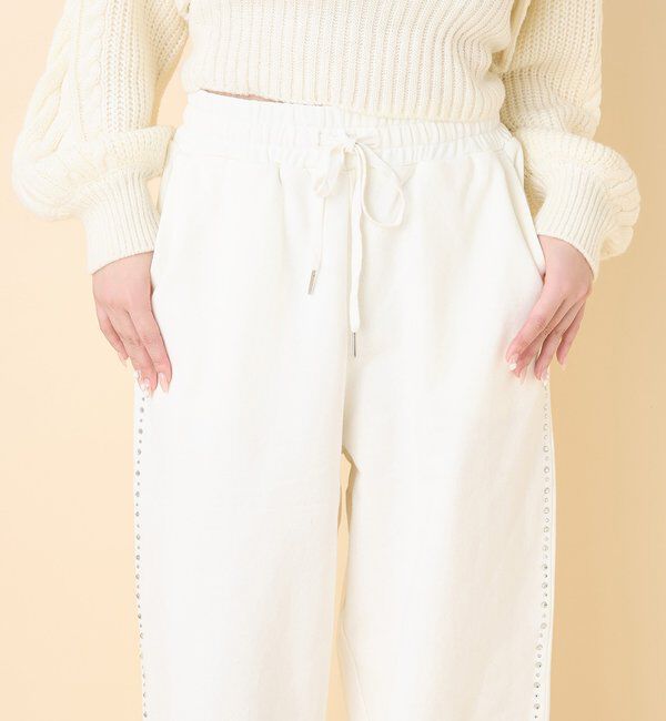  「サイドビジューカットパンツ」|その他|