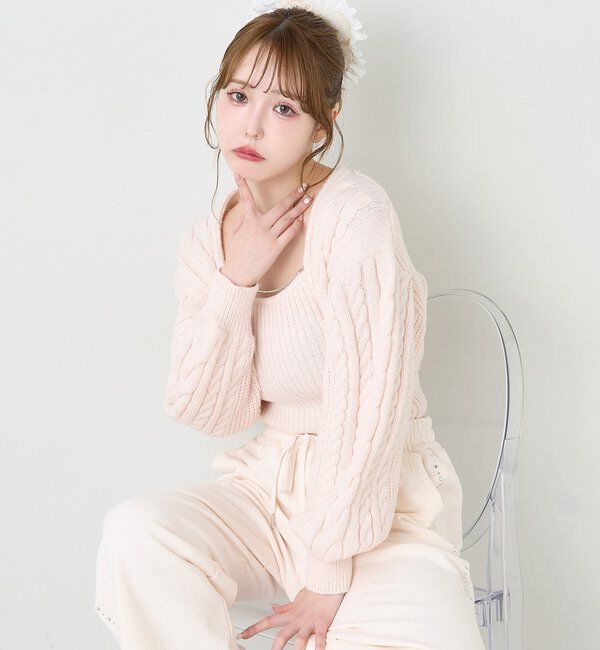  「サイドビジューカットパンツ」|その他|