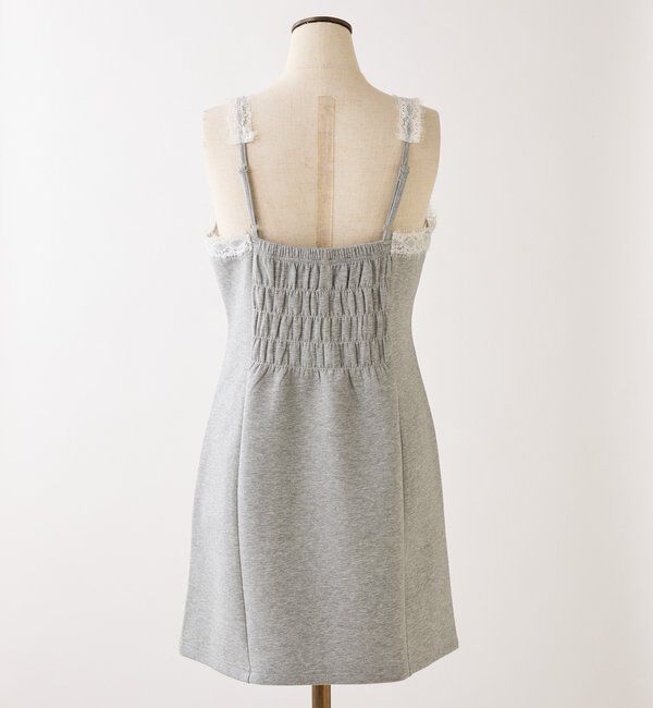  「【セットアップ可能】レース付きカットキャミワンピース」|ワンピース|