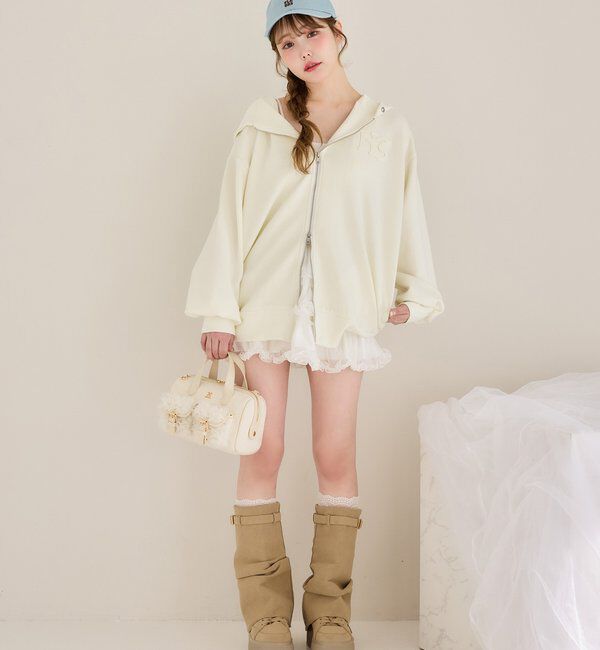  「ロゴグリッターパーカー」|プルオーバー|