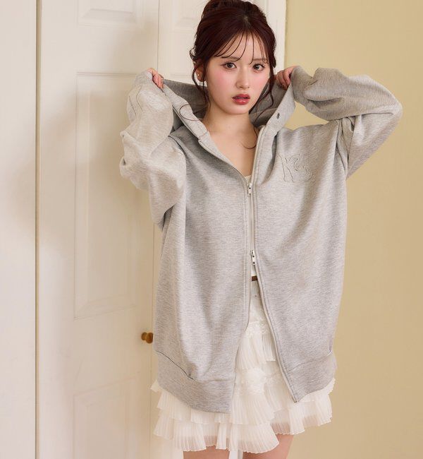  「ロゴグリッターパーカー」|プルオーバー|