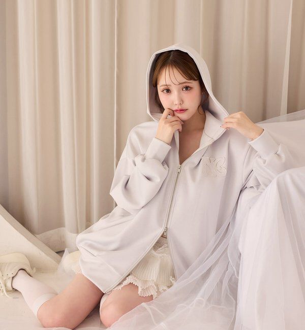  「ロゴグリッターパーカー」|プルオーバー|