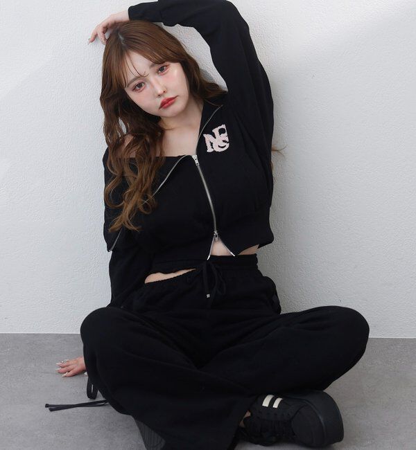  「【セットアップ可能】セーラーカラーロゴスウェット」|プルオーバー|