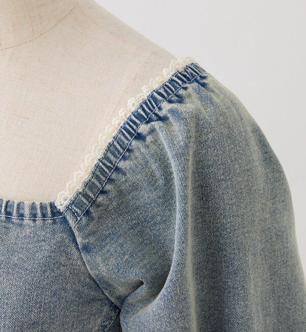  「【Denim Collection】ティアードミニワンピ」|ワンピース|