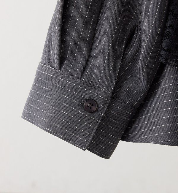  「裾ティアードシャツワンピース」|シャツ・ブラウス|