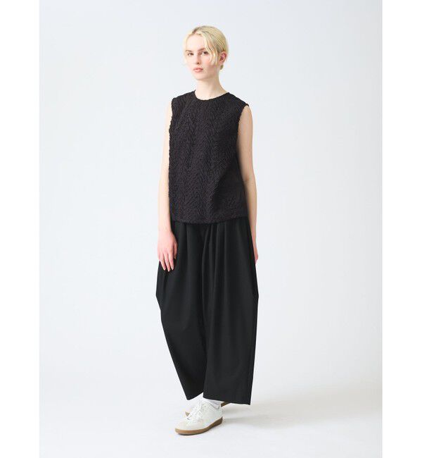 mizuiro ind「mizuiro ind サイドドレープワイドパンツ」|その他|