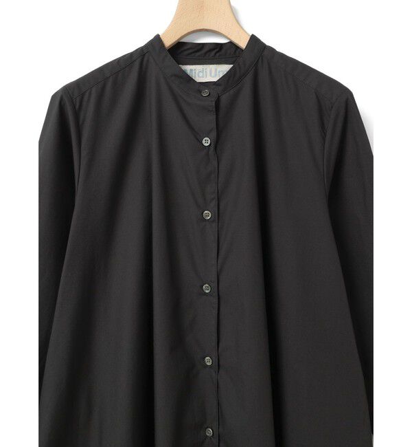 MidiUmi「MidiUmi Aラインバンドカラーシャツワンピース」|ワンピース|