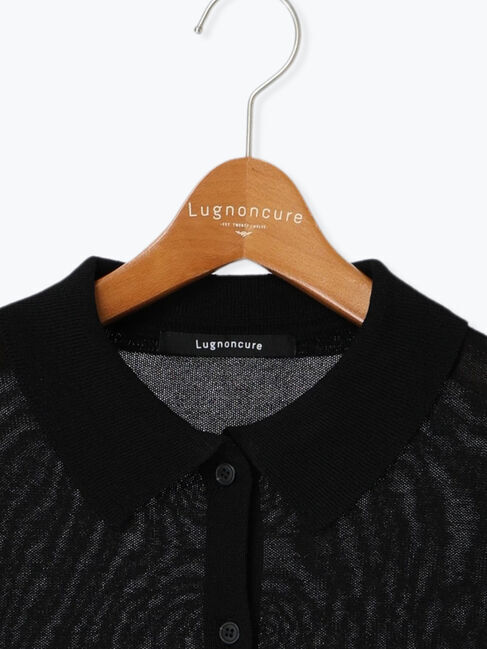 Lugnoncure「前開きポロニットシャツ」|ニット・セーター|