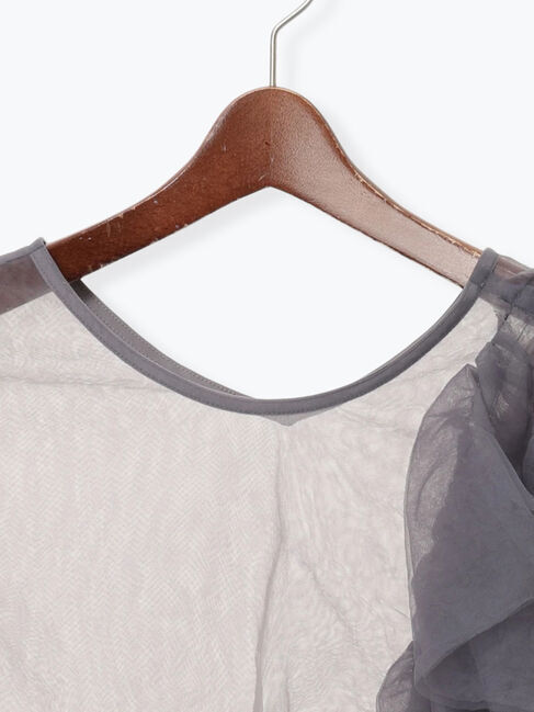 Te chichi「【セレモニーアイテム】チュールフリルレイヤードボレロ」|シャツ・ブラウス|