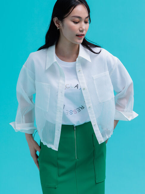 Te chichi「シアーコードストライプシャツ」|シャツ・ブラウス|