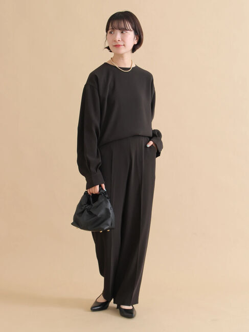 sm2rhythm「ノーカラーブラウス」|シャツ・ブラウス|