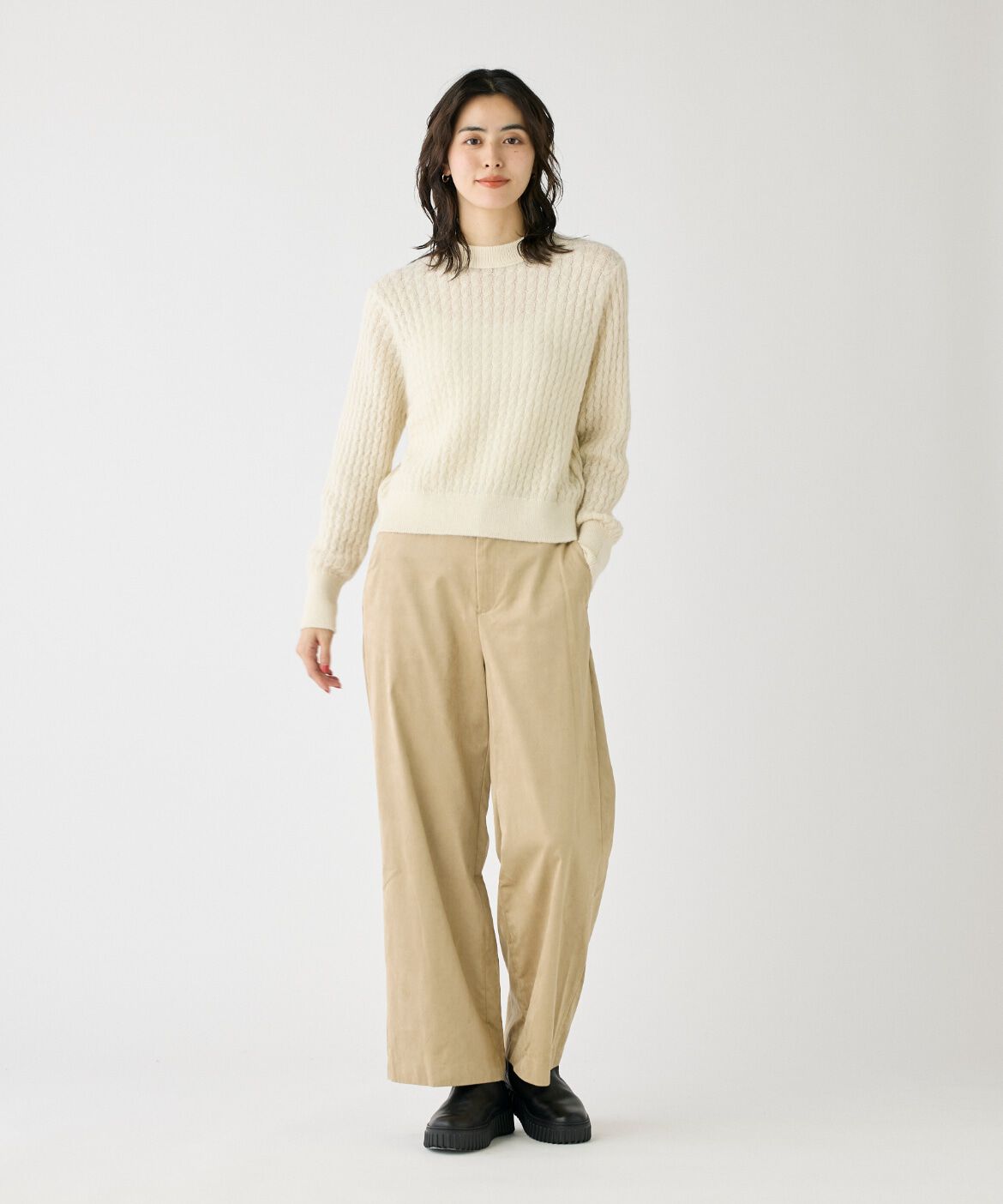 DAY by DAY it&rsquo;s international「スエード調セミワイドパンツ《KOMASUEDE》」|その他|