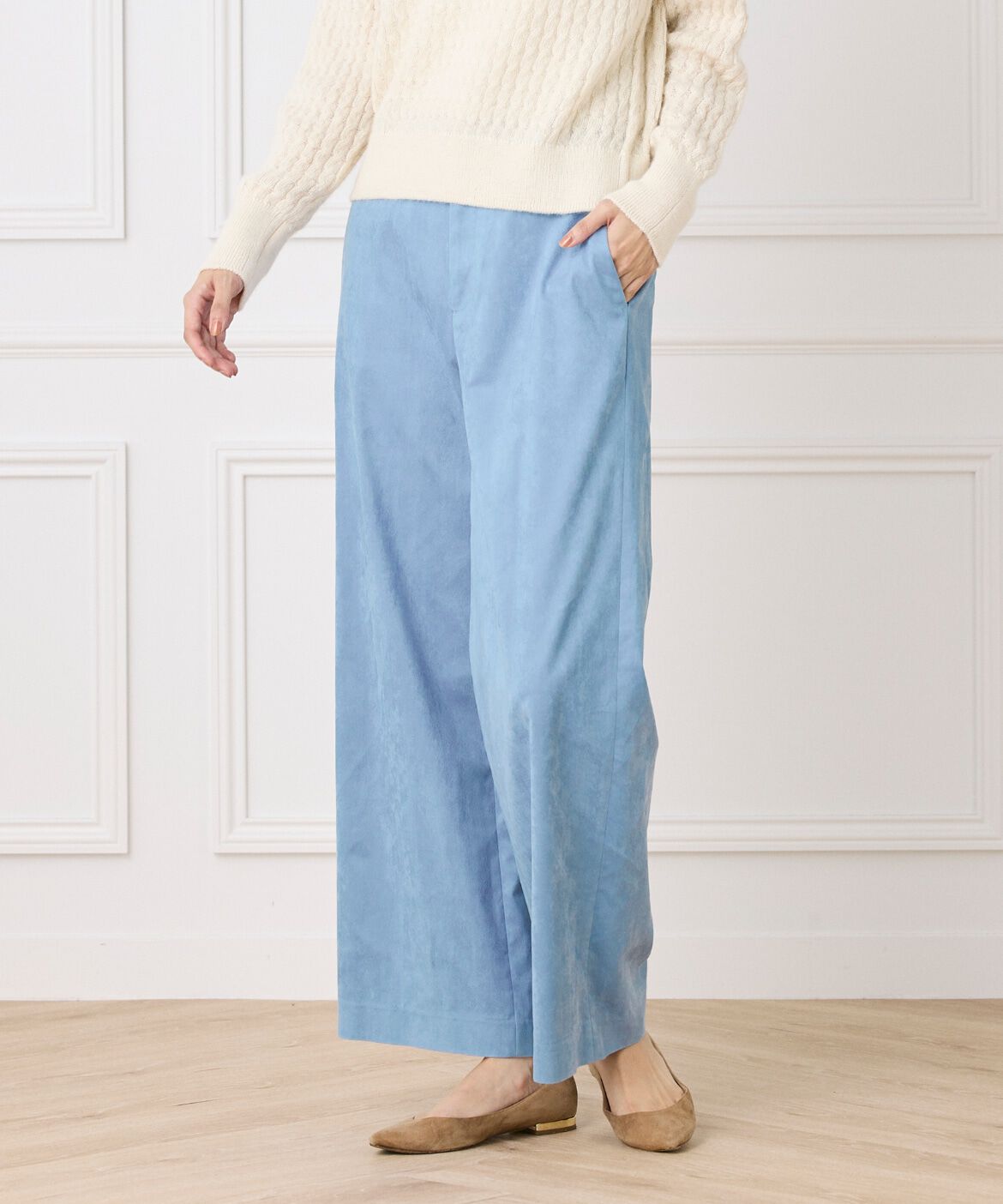 DAY by DAY it&rsquo;s international「スエード調セミワイドパンツ《KOMASUEDE》」|その他|