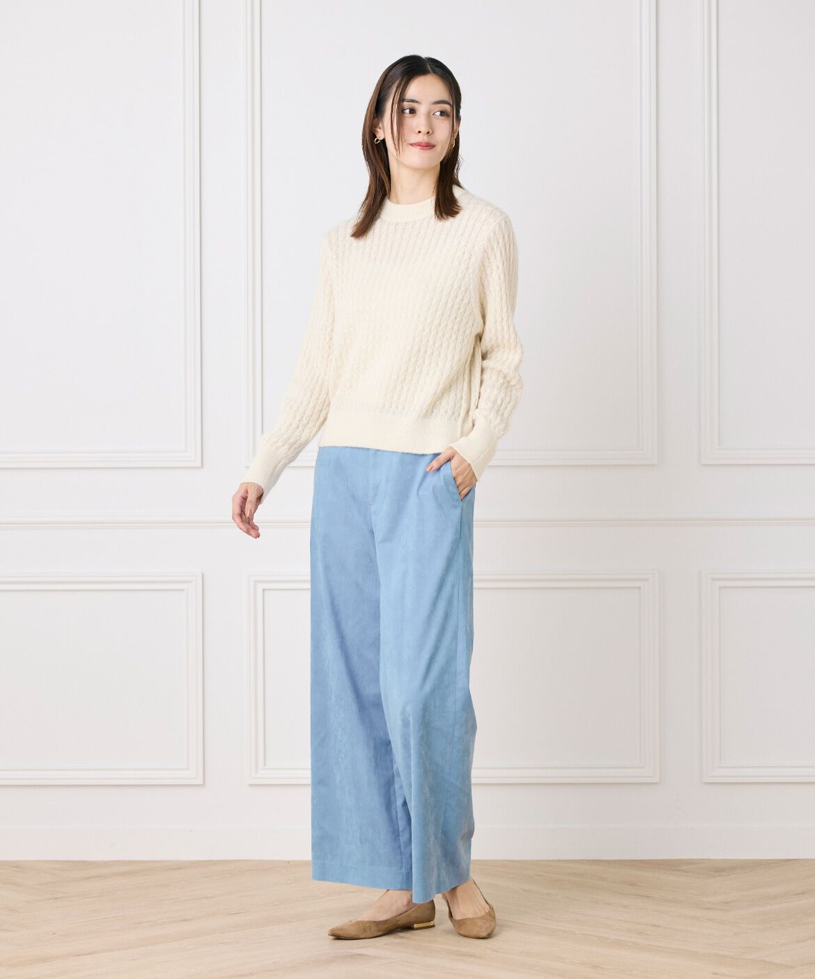 DAY by DAY it&rsquo;s international「スエード調セミワイドパンツ《KOMASUEDE》」|その他|