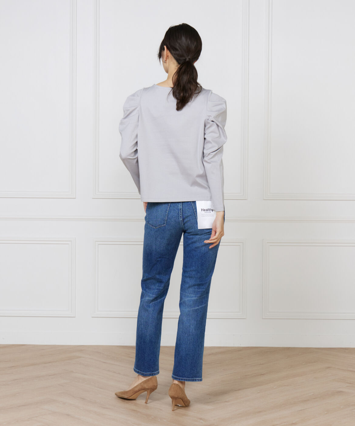 INED「スリムストレートデニム Celery Long《Healthy DENIM》」|デニム|