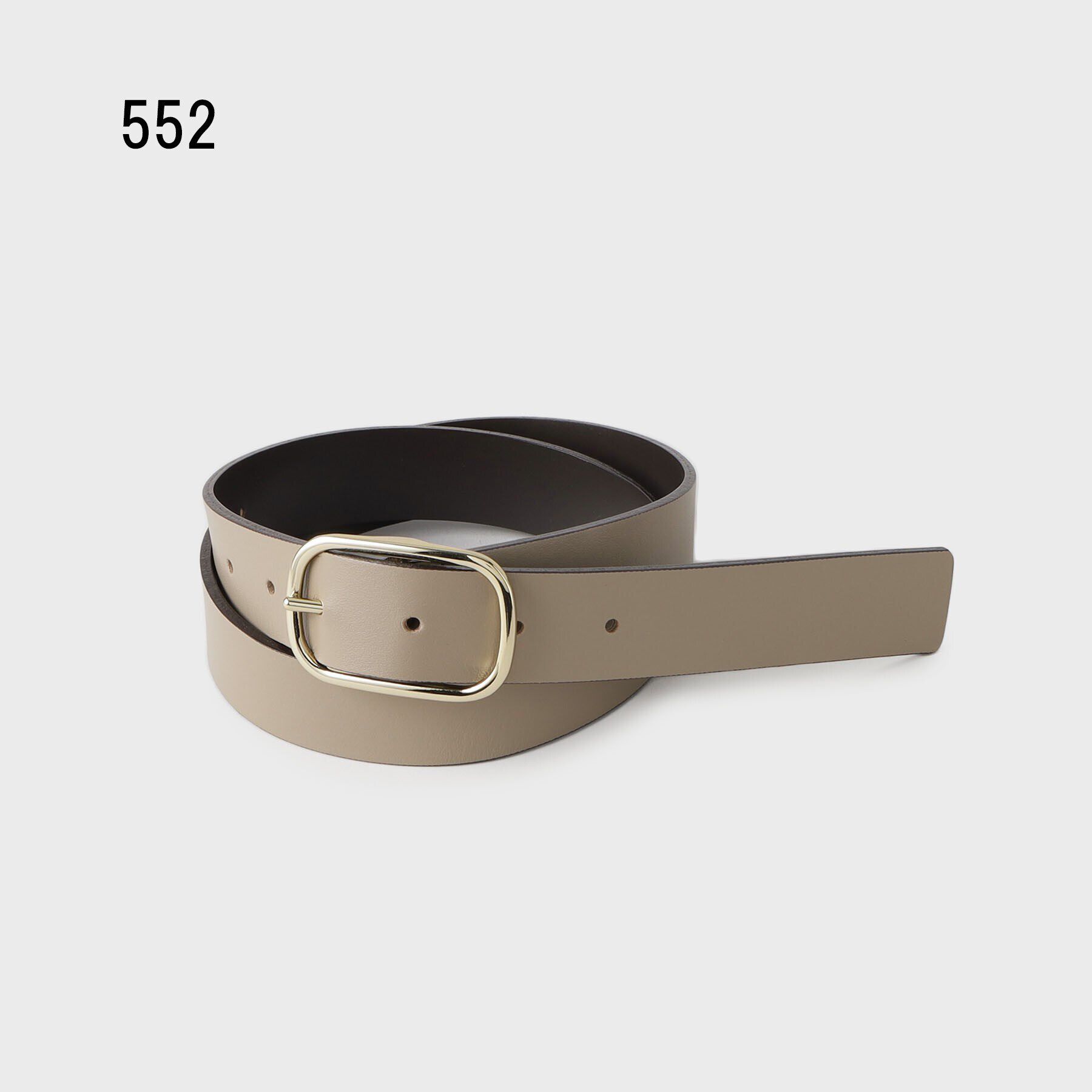 UNTITLED「【古畑星夏さん着用/追加/本革/日本製】オーバルベルト30mm」|ベルト|