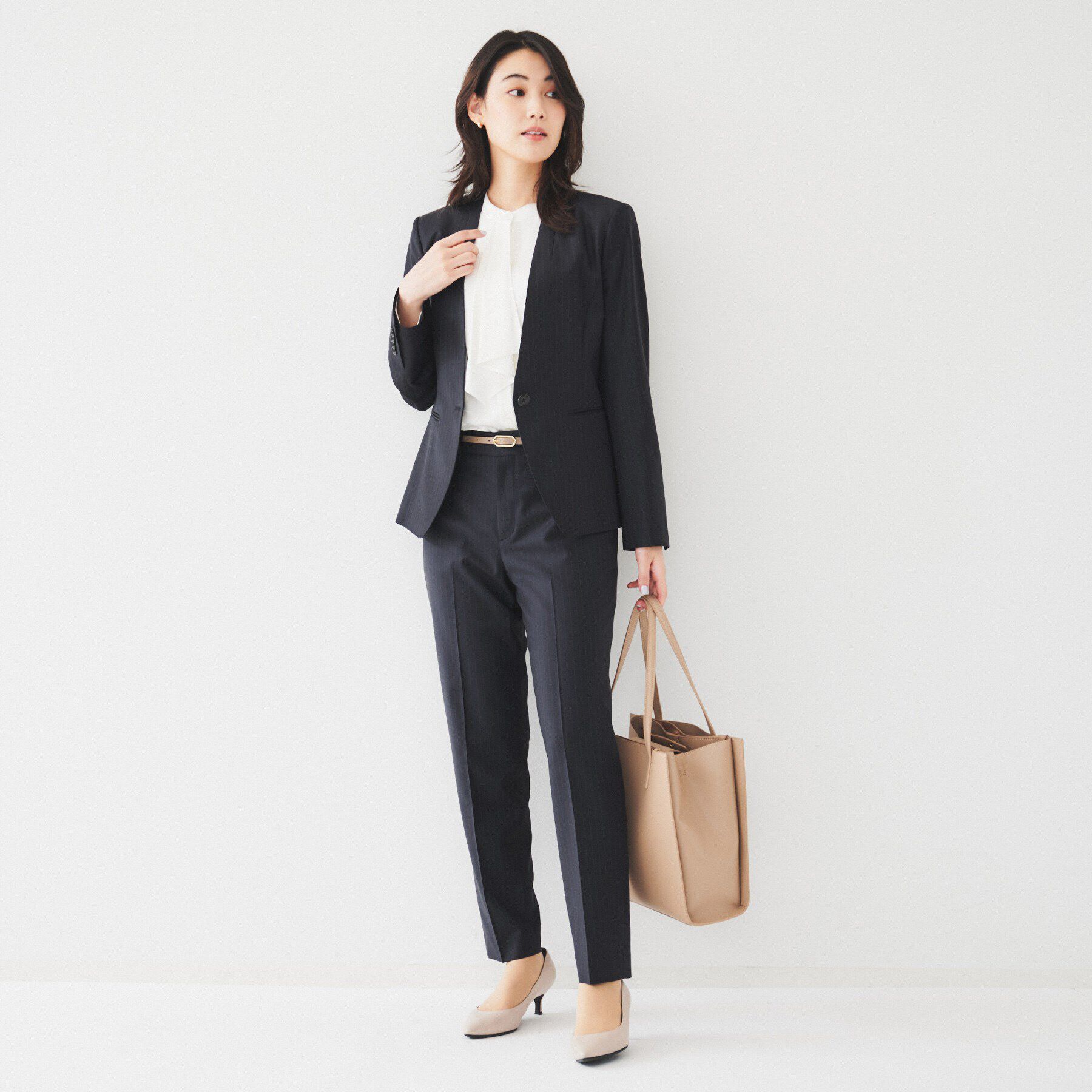 UNTITLED「【通勤スーツ】ウーステッド テーパードパンツ」|その他|