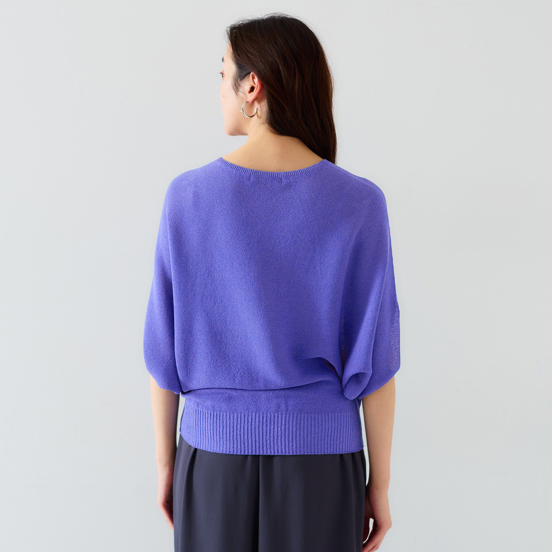 UNTITLED「【体型カバー/清涼感】ドルマンスリーブ プルオーバーニット」|ニット・セーター|