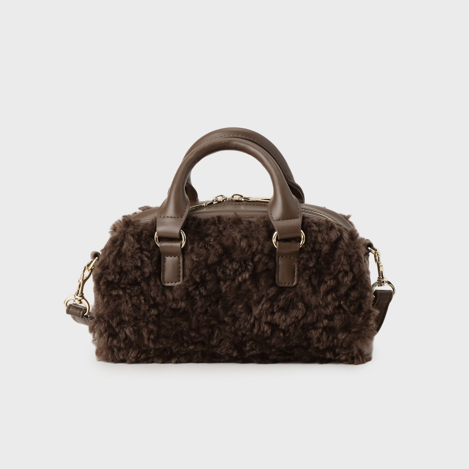 UNTITLED「【2Way/トレンド】フェイクファーボストンバッグ」|ボストンバッグ|