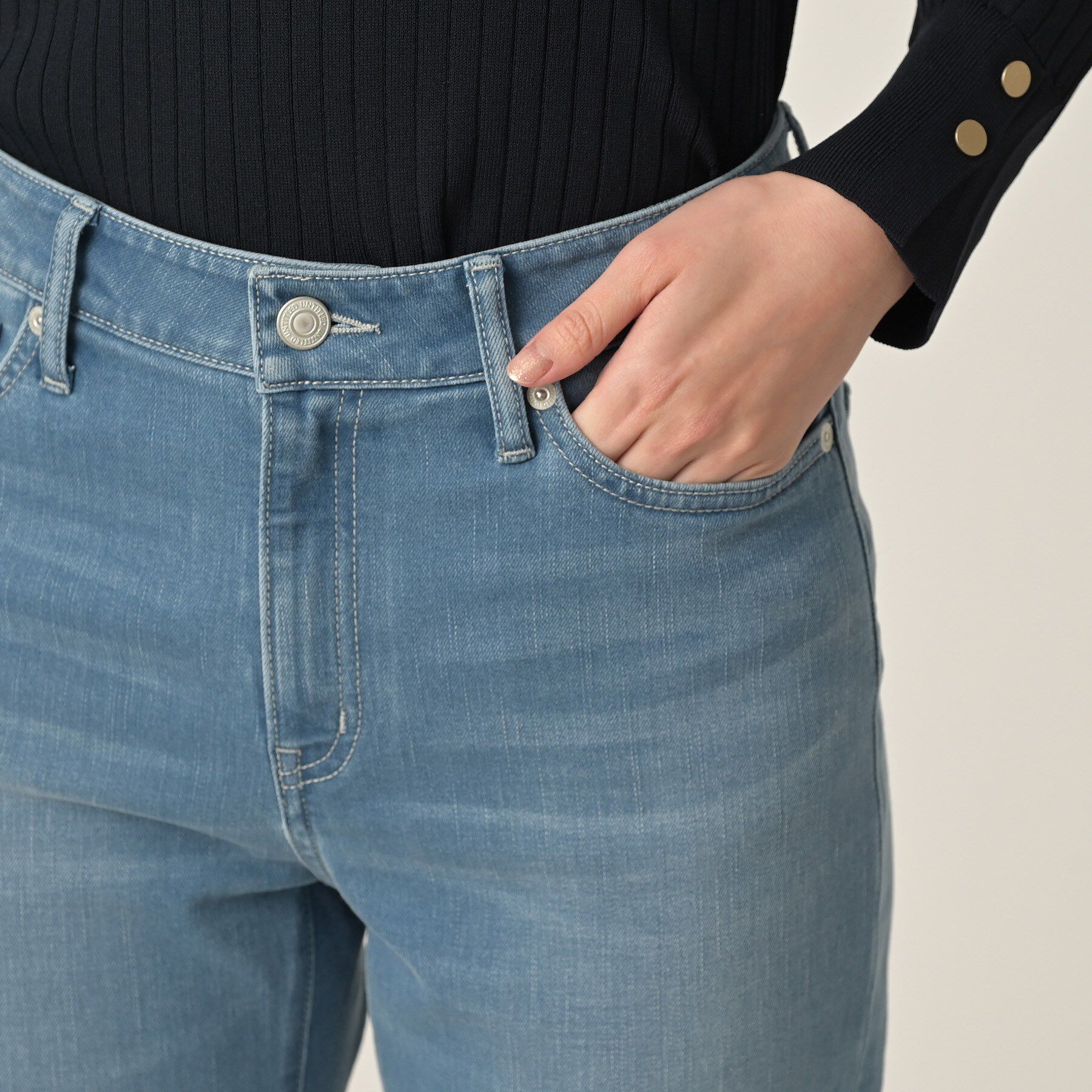 UNTITLED「【古畑星夏さん着用/人気デニム】MAKE&times;DENIMスリムストレート」|デニム|