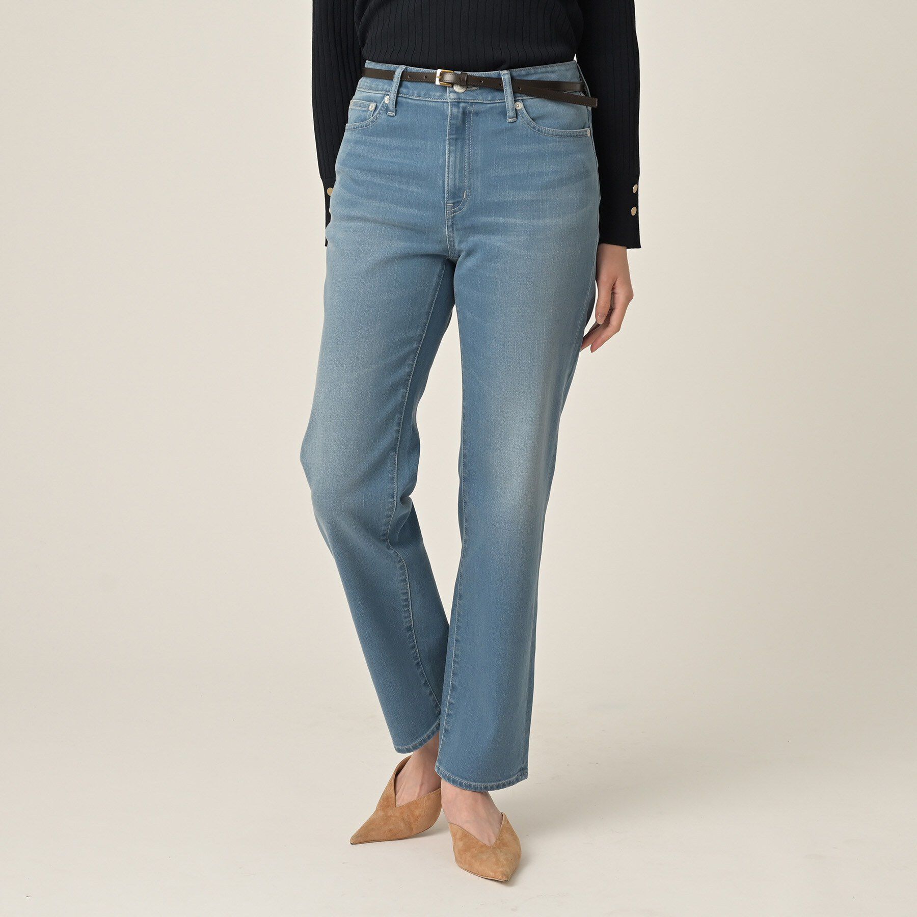 UNTITLED「【古畑星夏さん着用/人気デニム】MAKE&times;DENIMスリムストレート」|デニム|