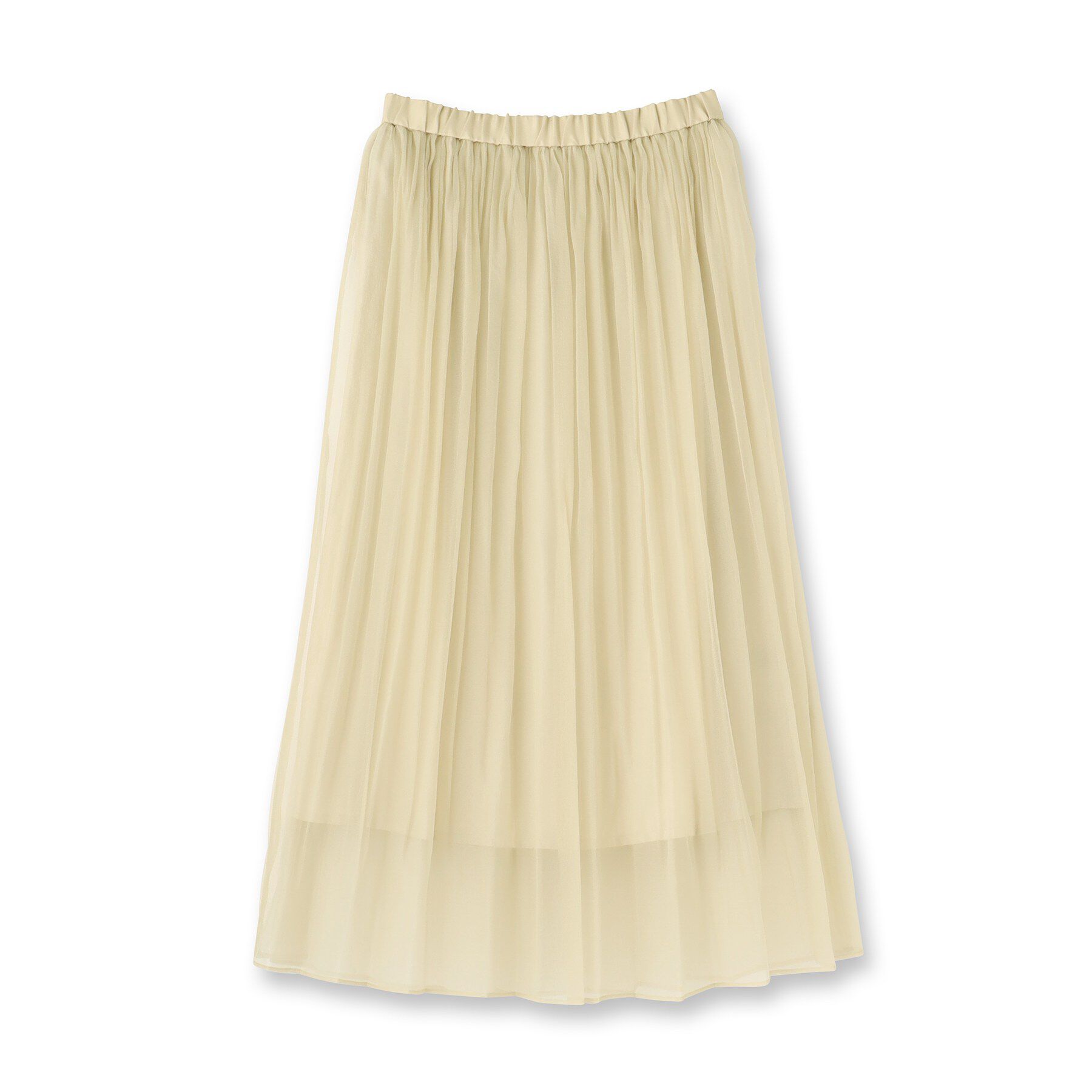UNTITLED「【ウエストゴム/洗える/エレガント】エアリーシアープリーツスカート」|スカート|
