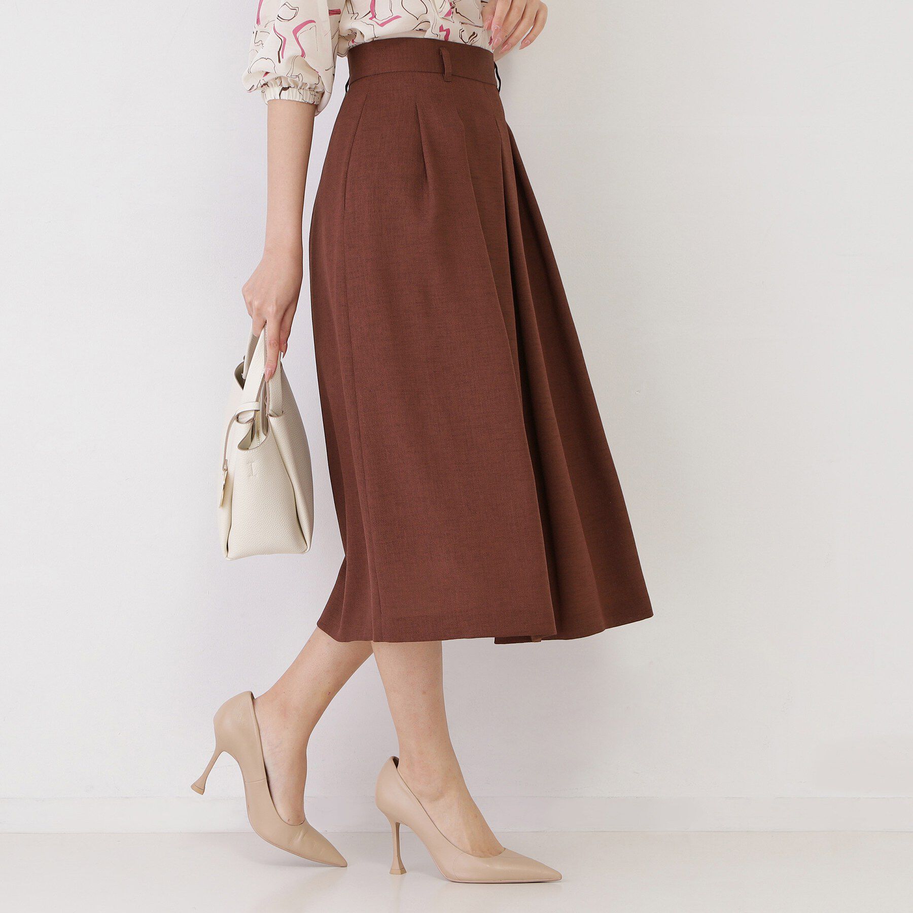 COUP DE CHANCE「【手洗い可／日本製】タックフレアスカート」|スカート|