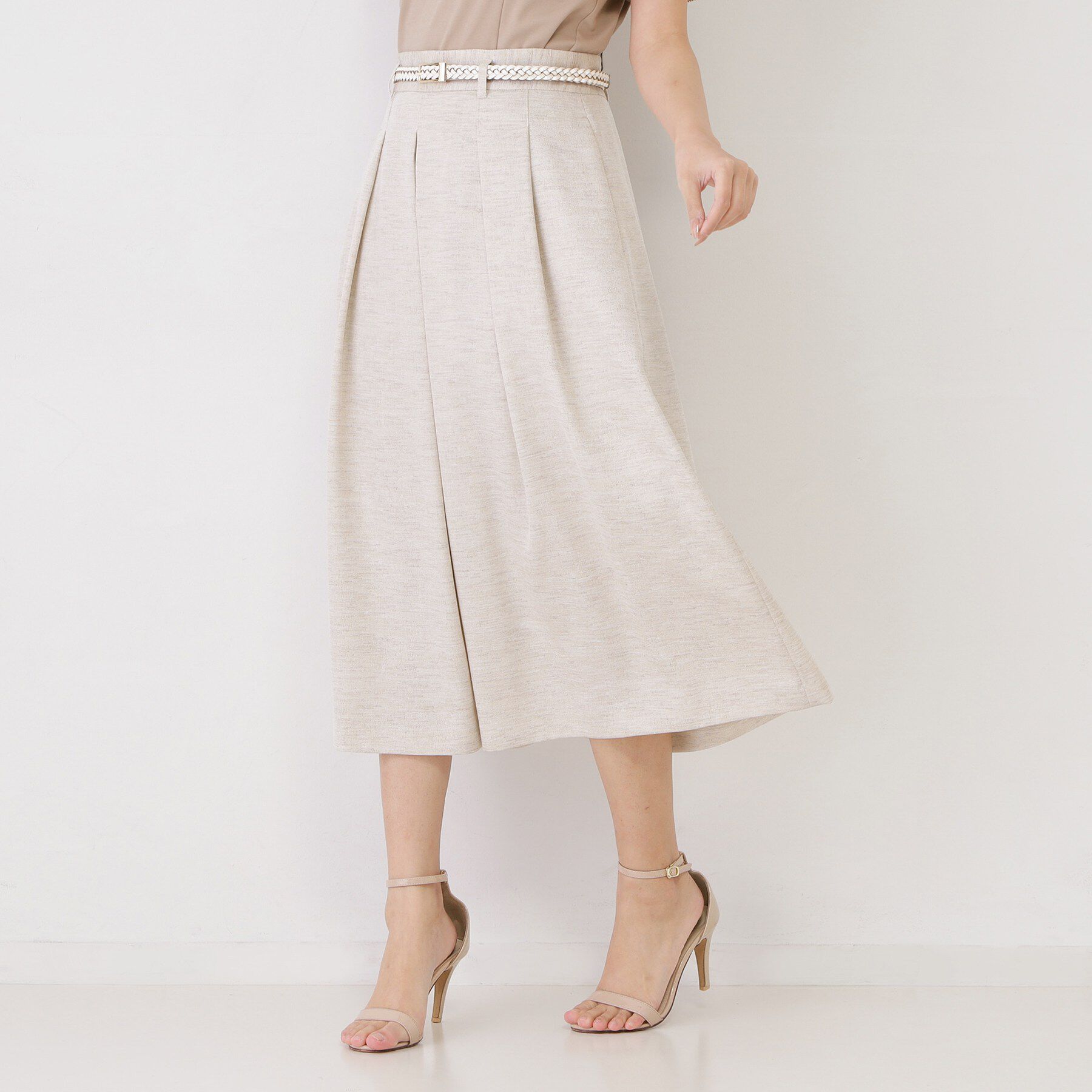 COUP DE CHANCE「【手洗い可／日本製】タックフレアスカート」|スカート|