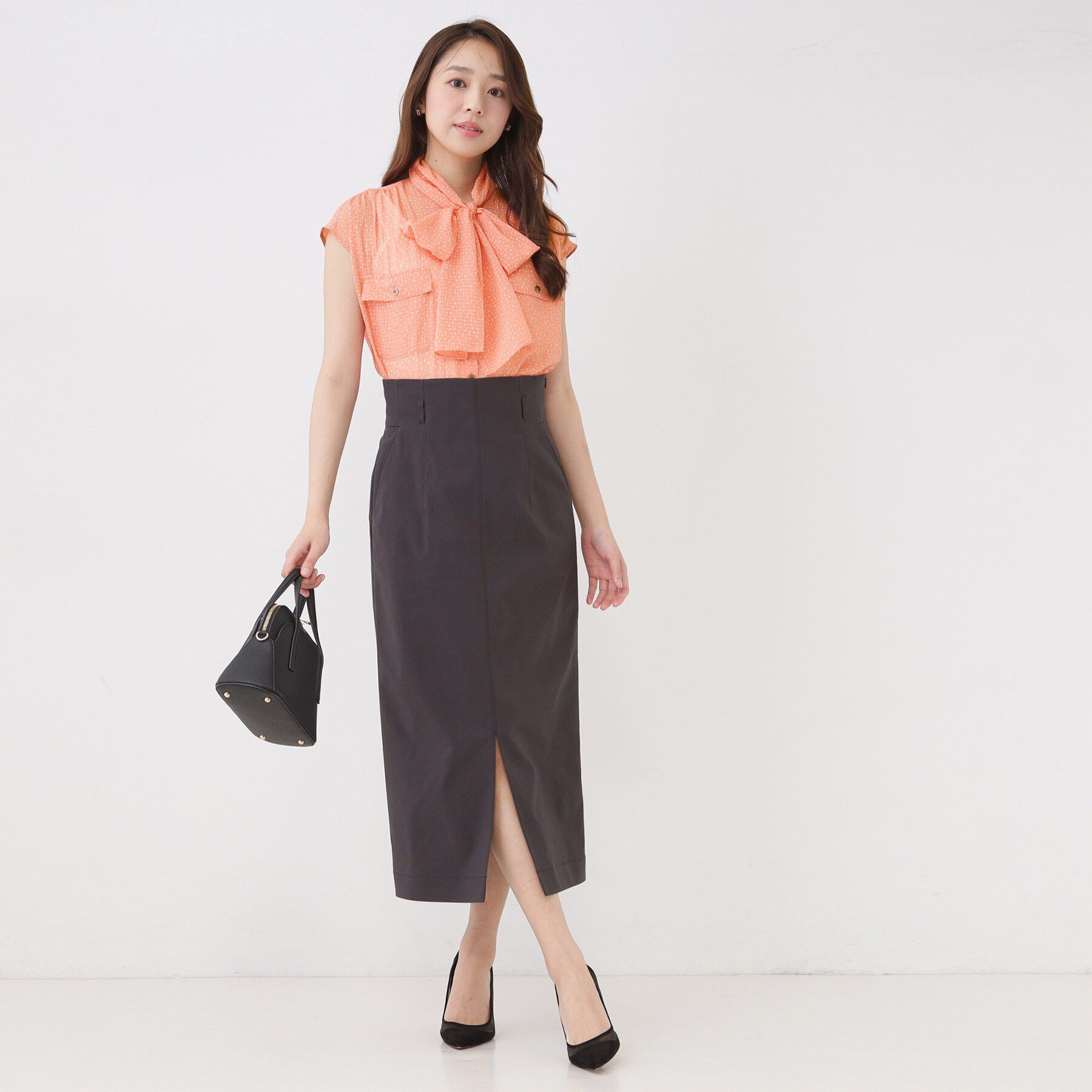 COUP DE CHANCE「【手洗い可】シアーボウタイブラウス」|シャツ・ブラウス|