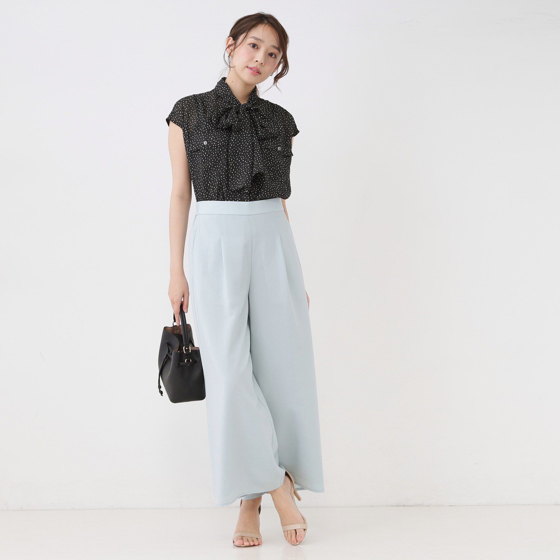 COUP DE CHANCE「【手洗い可】シアーボウタイブラウス」|シャツ・ブラウス|